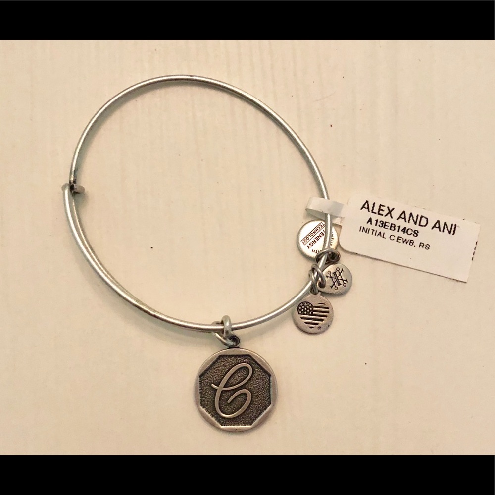 alex & ani “C” bracelet